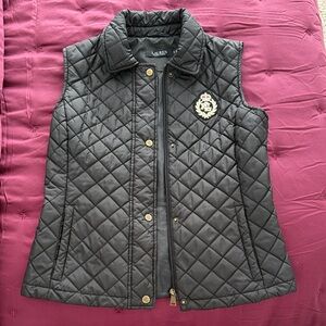 Ralph Lauren Black Label Quilted Vest with Crest